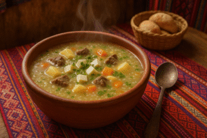 sopa de quinua cusqueña