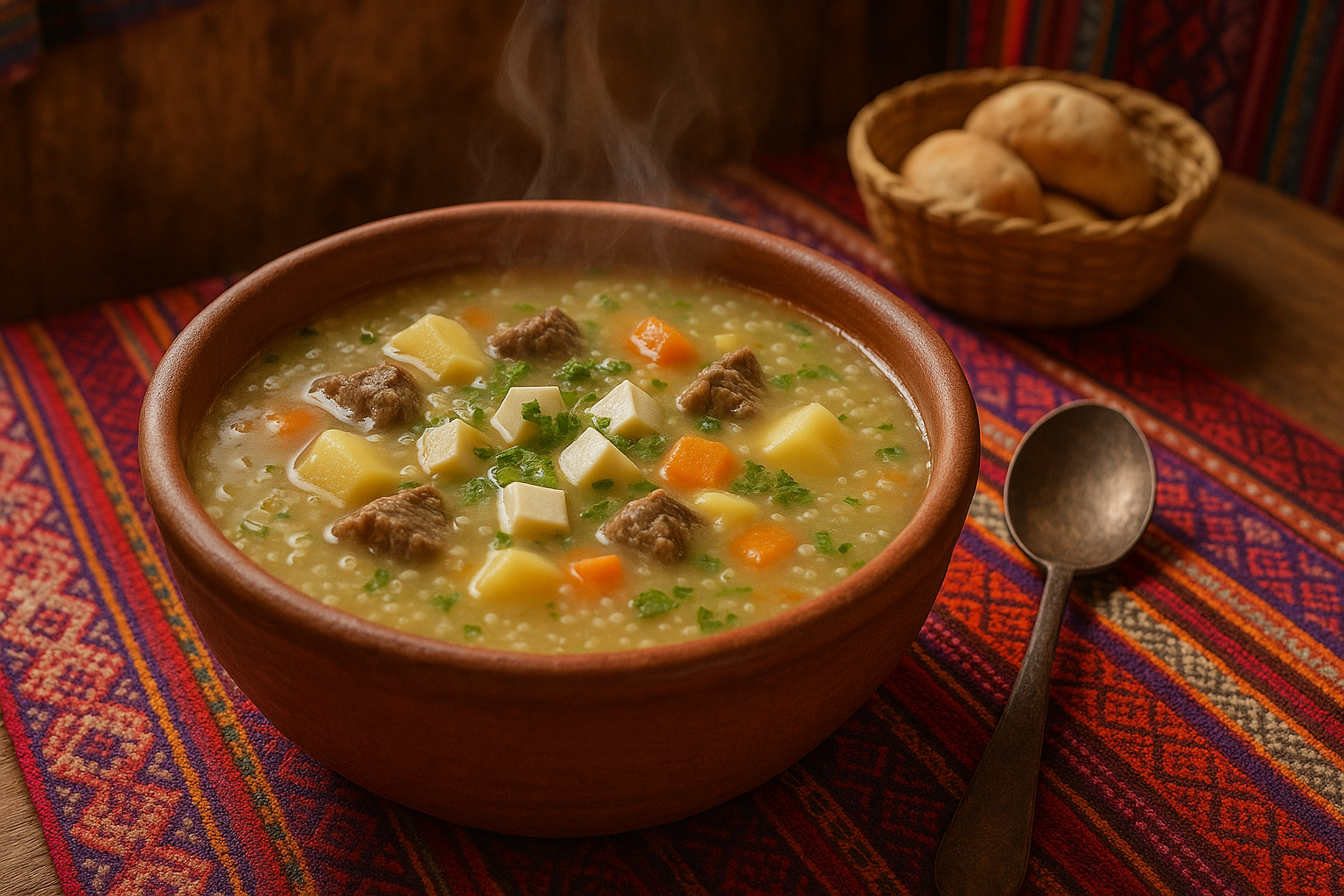 sopa de quinua cusqueña