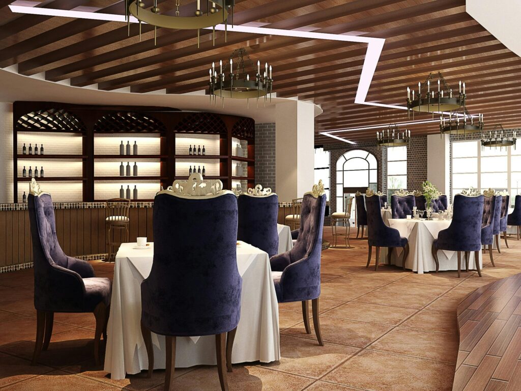 pexels-photo-262047-262047 Sophisticated luxury restaurant interior featuring elegant chandeliers and plush seating, perfect for fine dining.