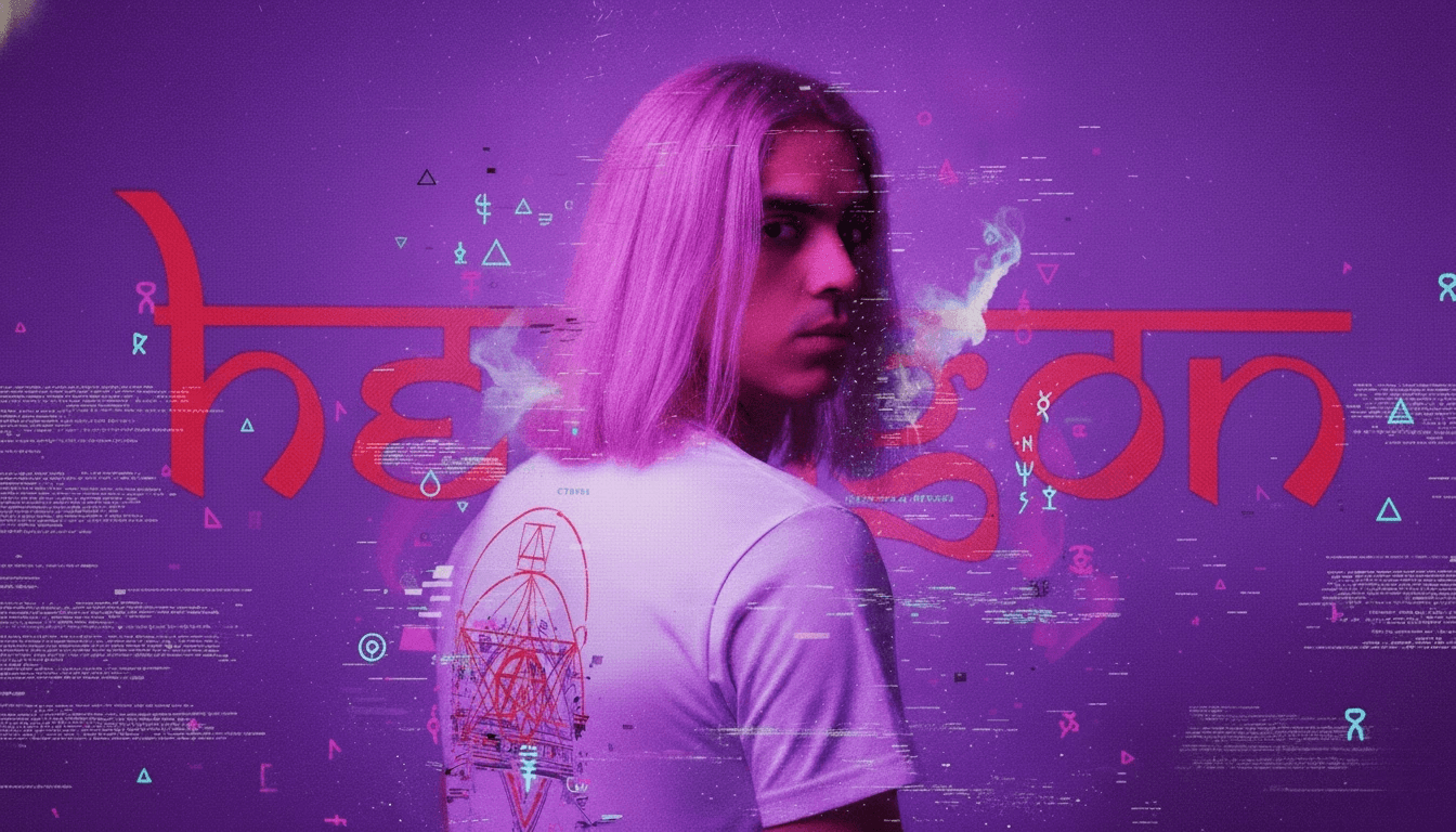 imagen recreada de qoqeqa con el logo de su productora hexagon