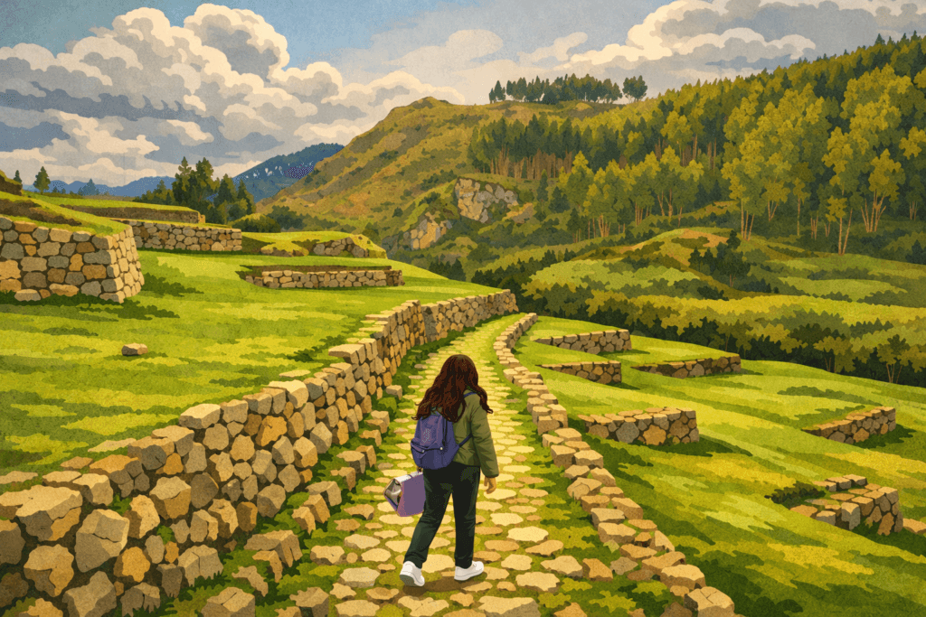 inkilltambo. Fotografía tomada por cebonce y recreada de forma vectorial