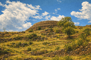 piramide circular de kallachaka vista cenital