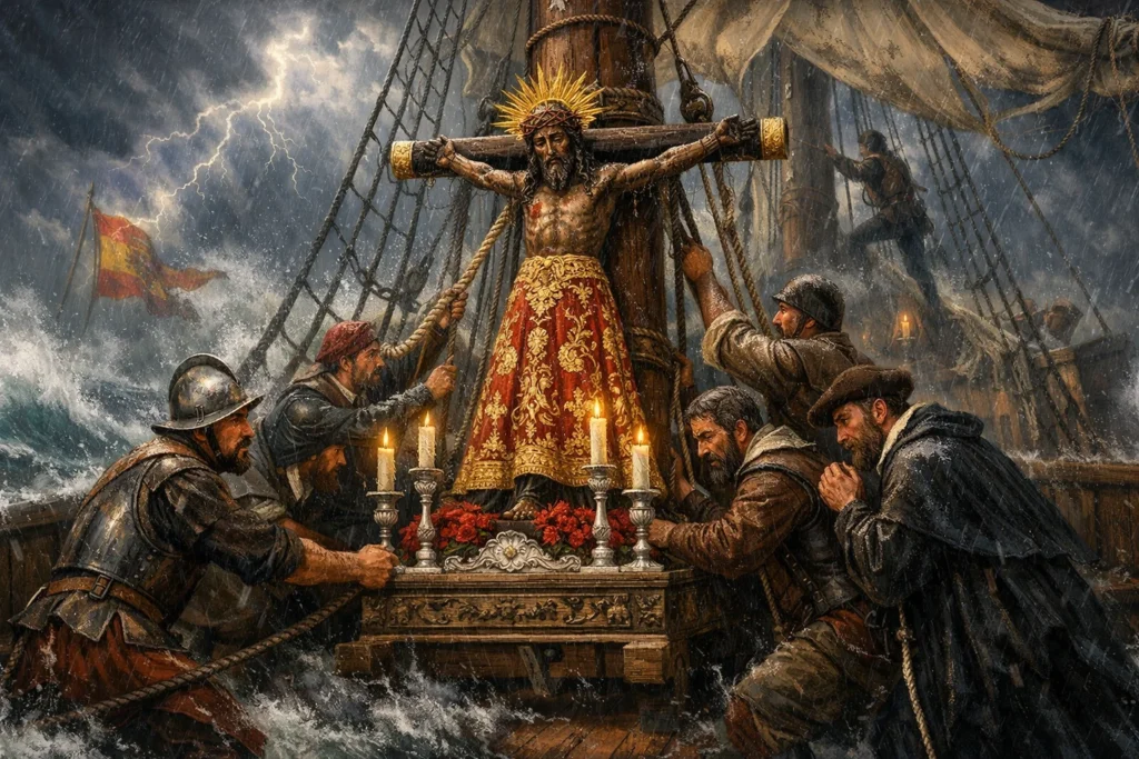 señor de los temblores anteriormente llamado señor de las tormentas en un abrco espaol del siglo XVI