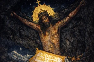 Imagen representativa del señor de qoyllurity, santo reconocido en el Cusco. Imagen recreada