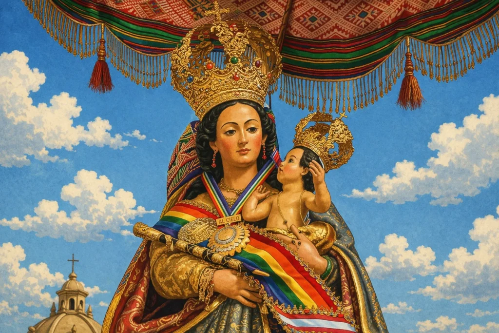 imagen representativa de la virgen de la natividad en cusco