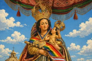 imagen representativa de la virgen de la natividad en cusco