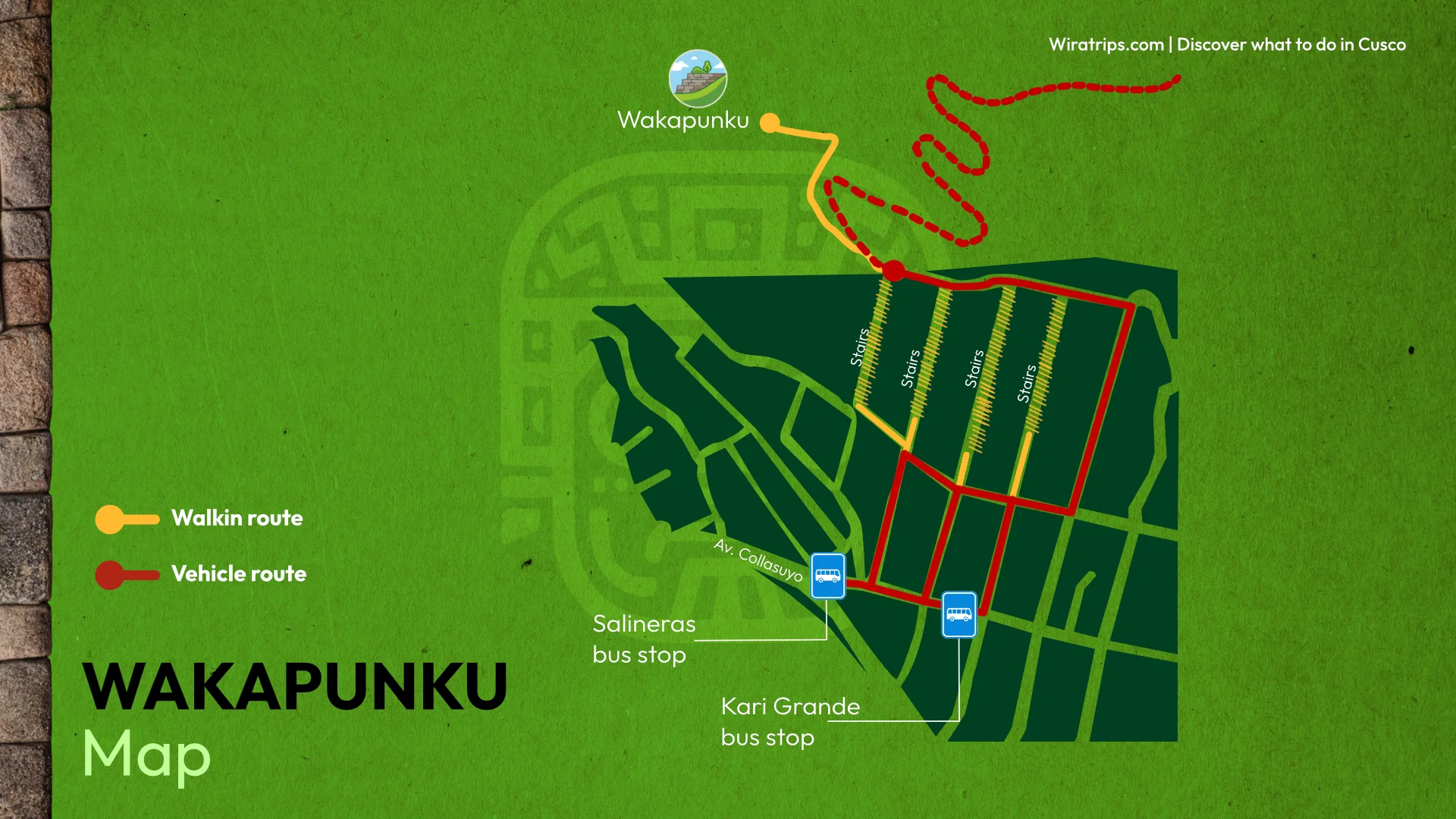 mapa-wakapunku-wiratrips Mapa creado por wiratrips para llegar a Wakapunku en san sebastián, cusco