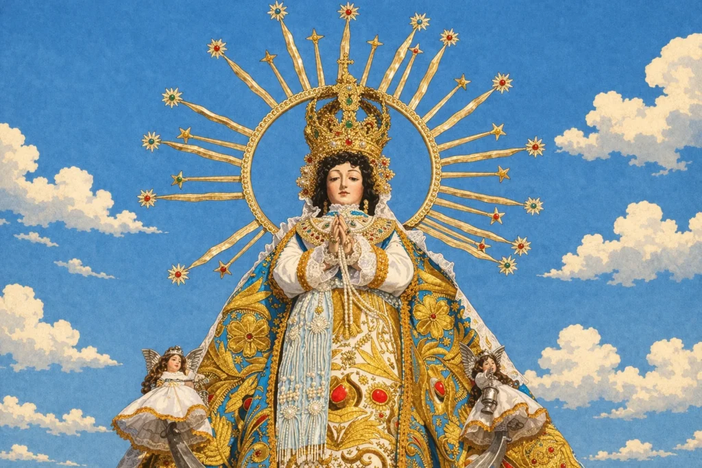 imagen representativa de la virgen inmaculada